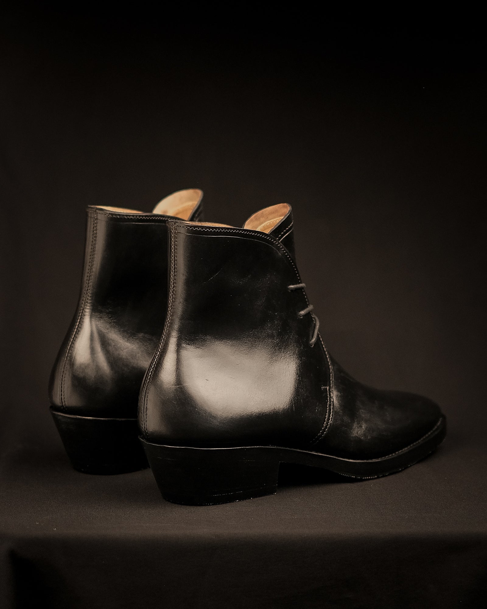 THE SAINT - HORSEBUTT OVERDYED BLACK MARYAM TANNERY – BRISELBLACK
