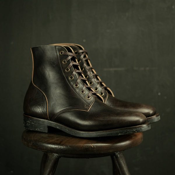 THE HAWK - THICK HORSEBUTT OVERDYED DARK BROWN [PRE-ORDER]