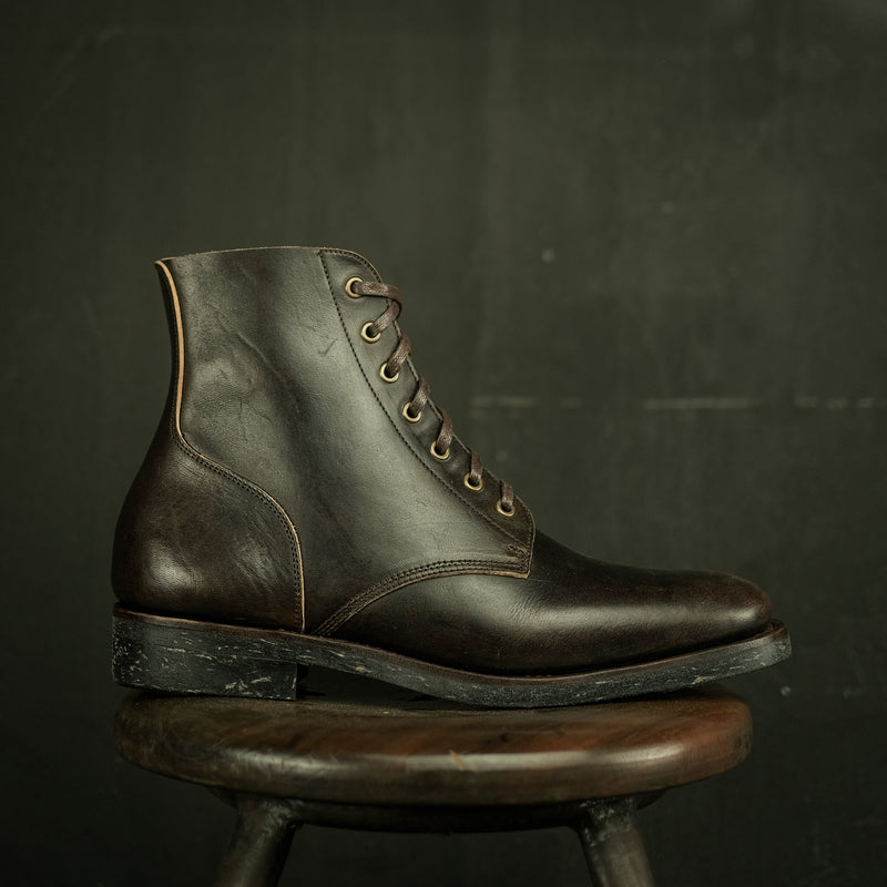 THE HAWK - THICK HORSEBUTT OVERDYED DARK BROWN [PRE-ORDER]