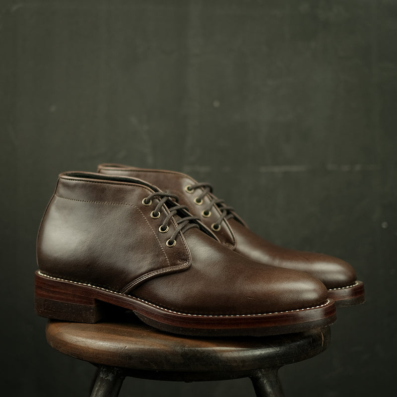 THE DESERT - CHUKKA BOOTS DARK BROWN PULL UP [ SIZE 42 ] [ SALE ]