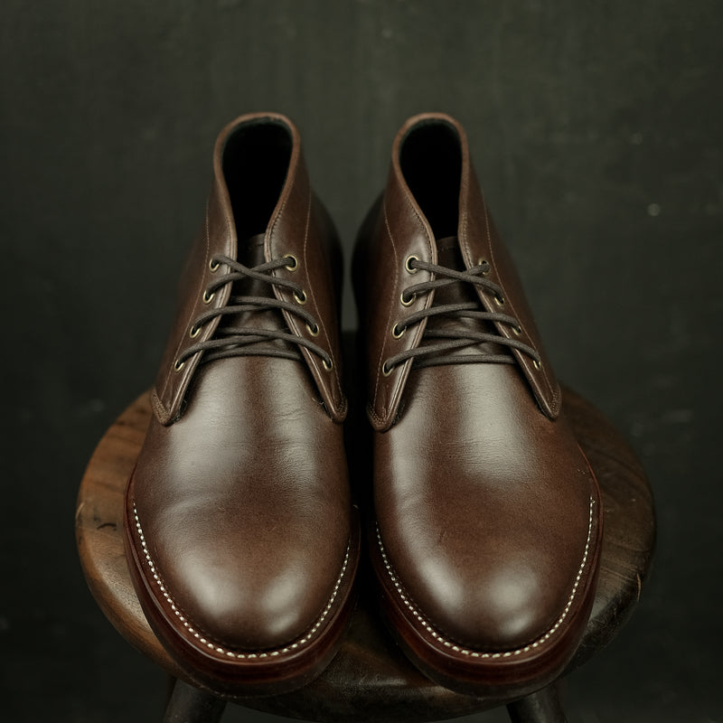 THE DESERT - CHUKKA BOOTS DARK BROWN PULL UP [ SIZE 42 ] [ SALE ]