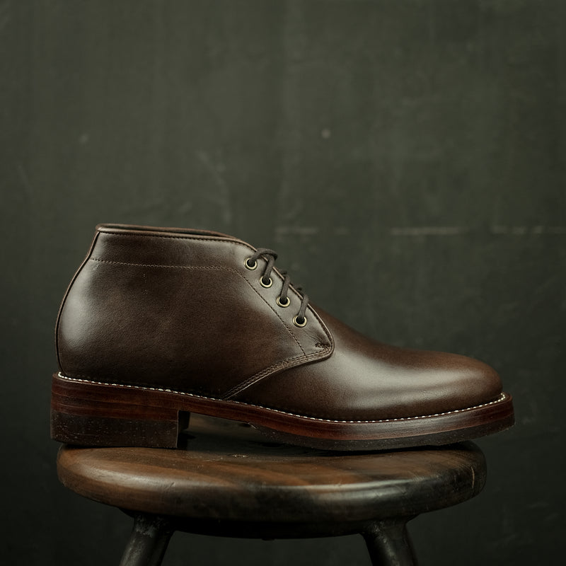 THE DESERT - CHUKKA BOOTS DARK BROWN PULL UP [ SIZE 42 ] [ SALE ]