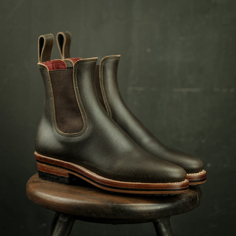 THE SEVENTH 'HI' - OLIVE WAXED FLESH [ SIZE 36 ]