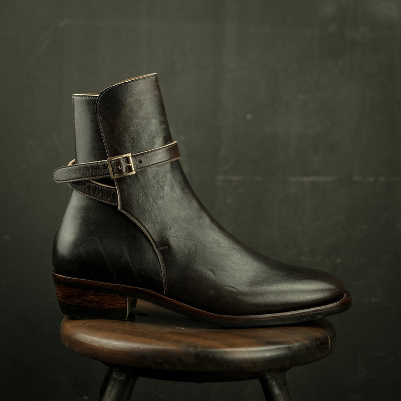 THE KAI - THICK HORSEBUTT OVERDYED DARK BROWN [ SIZE 43.5 ]