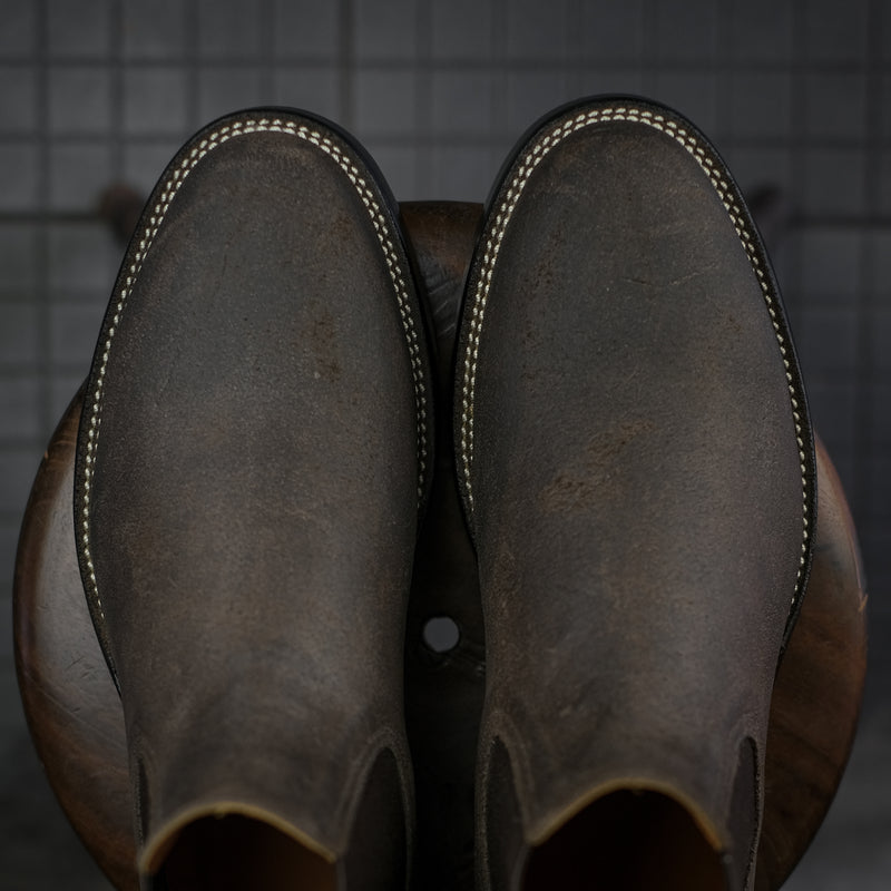 THE SEVENTH - DARK BROWN WAXED FLESH [ SIZE 43 ]
