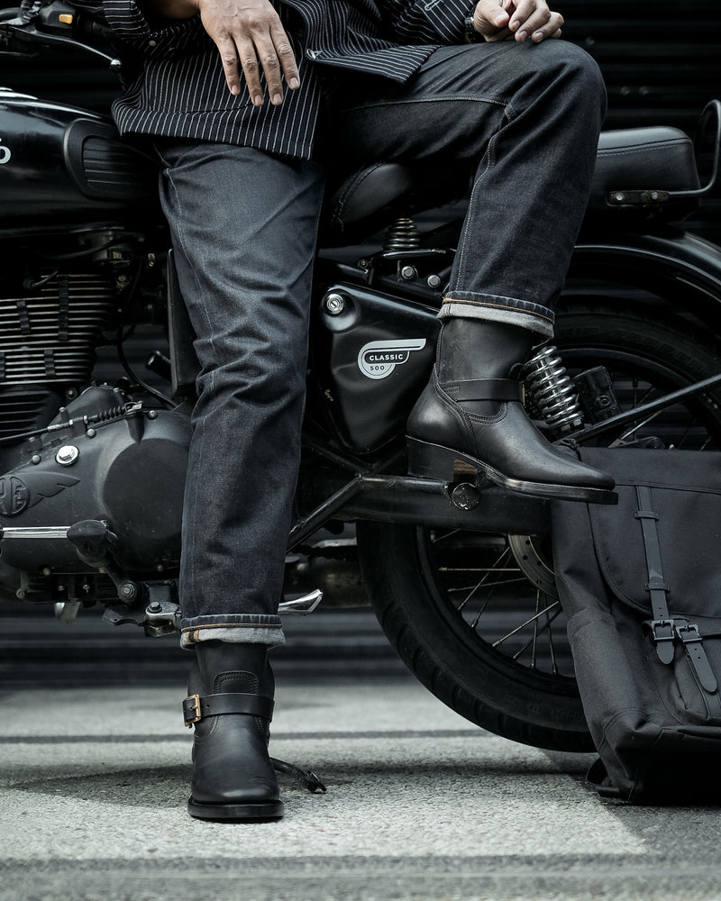 THE KEEPER 'TYPE 3' - HORSEBUTT OVERDYED BLACK [ SIZE 41 - 45 ]