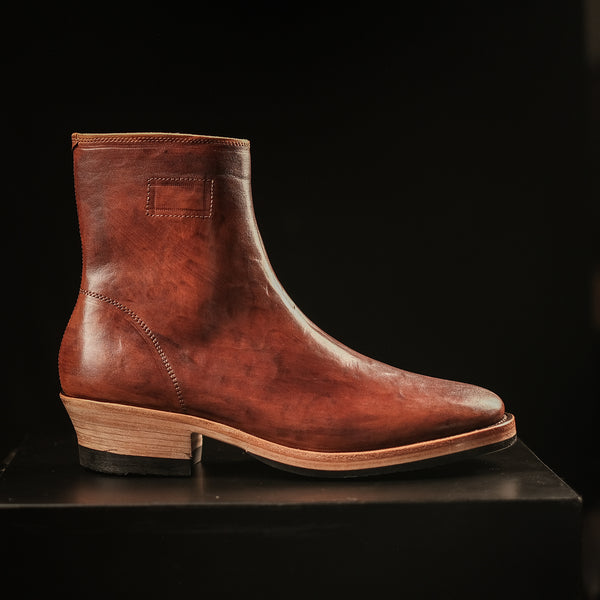 THE STRIDE 'TYPE 2' - HORSEBUTT STREAK-DYED BROWN