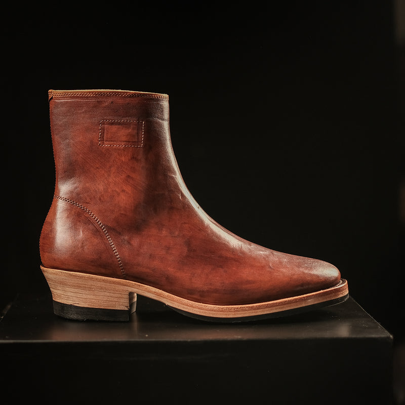 THE STRIDE 'TYPE 2' - HORSEBUTT STREAK-DYED BROWN