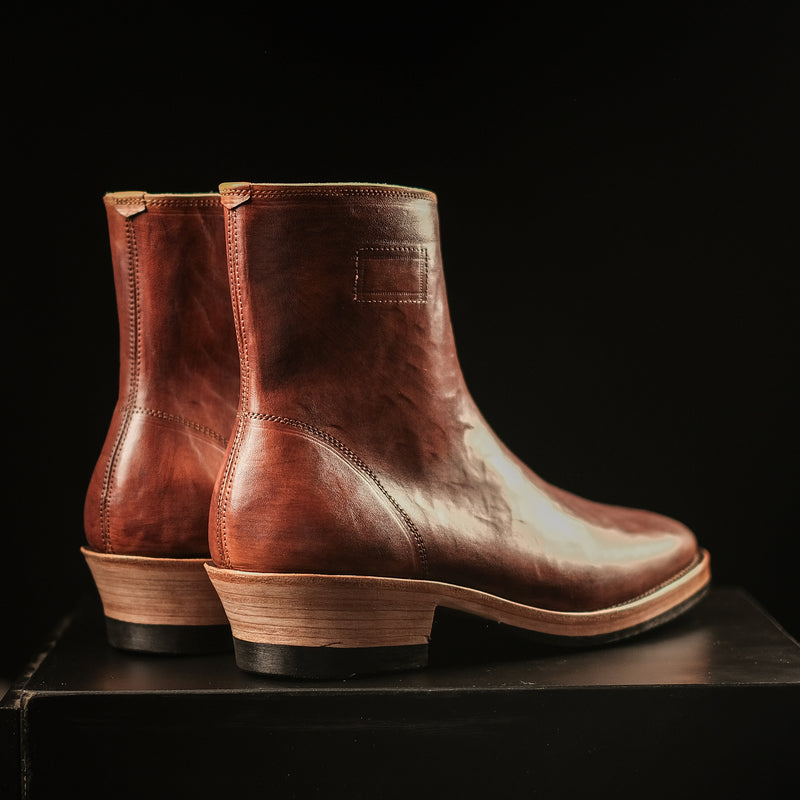 THE STRIDE 'TYPE 2' - HORSEBUTT STREAK-DYED BROWN