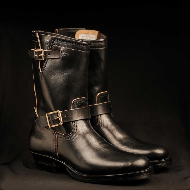 THE KEEPER 'TYPE 3' - HORSEBUTT OVERDYED BLACK [ SIZE 41 - 45 ]