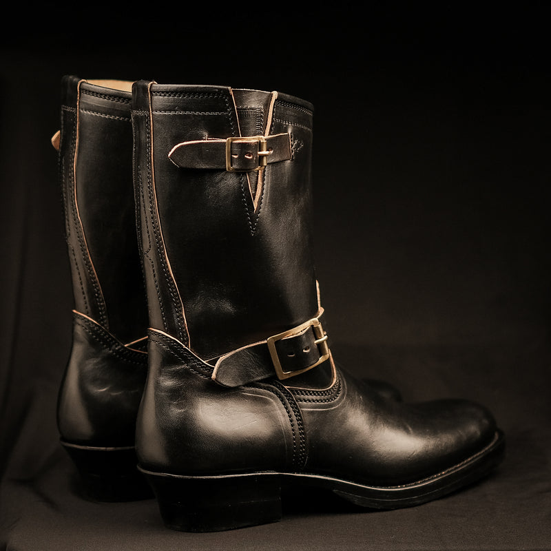 THE KEEPER 'TYPE 3' - HORSEBUTT OVERDYED BLACK [ SIZE 41 - 45 ]