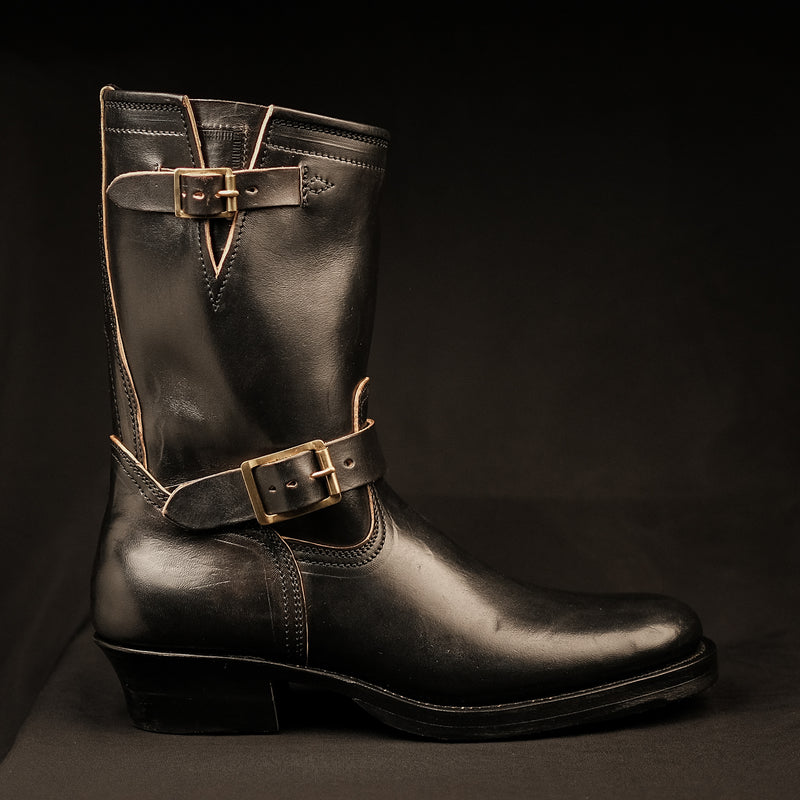 THE KEEPER 'TYPE 3' - HORSEBUTT OVERDYED BLACK [ SIZE 41 - 45 ]