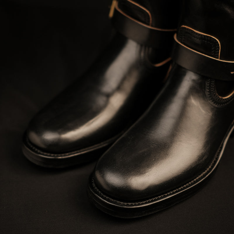THE KEEPER 'TYPE 3' - HORSEBUTT OVERDYED BLACK [ SIZE 41 - 45 ]