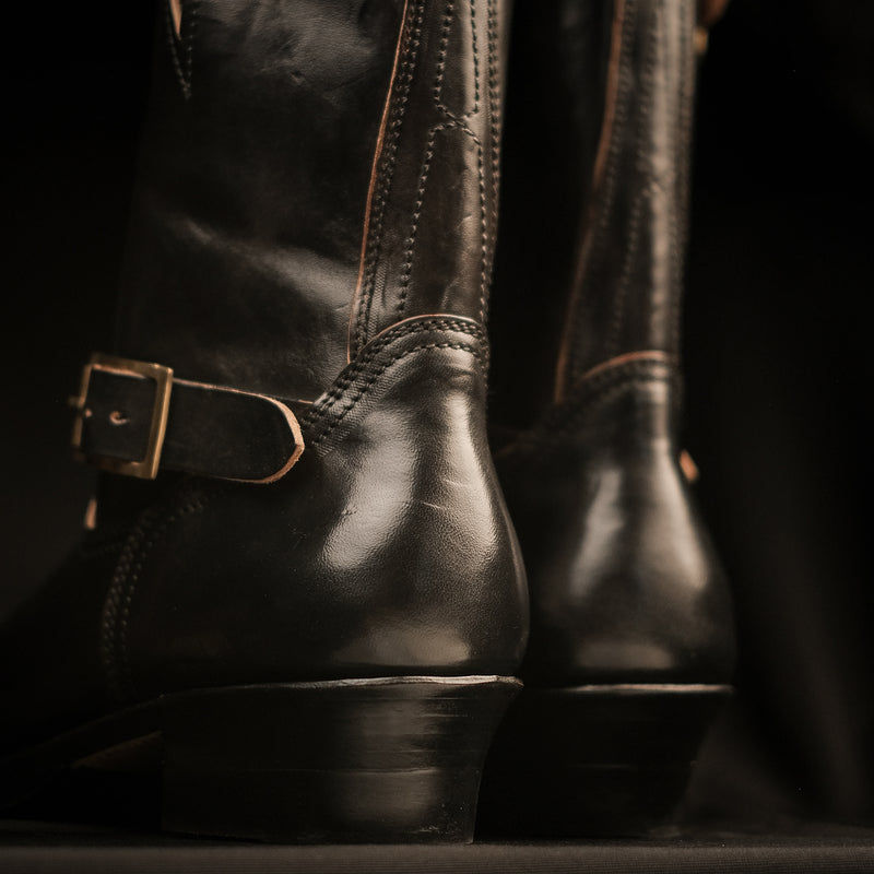 THE KEEPER 'TYPE 3' - HORSEBUTT OVERDYED BLACK [ SIZE 41 - 45 ]