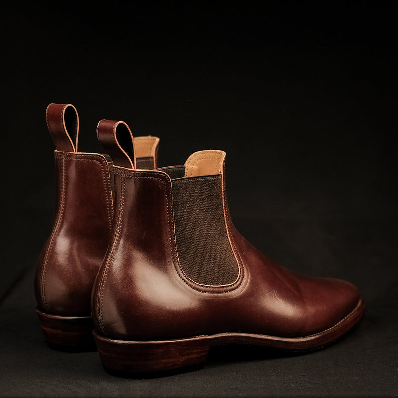 THE SEVENTH - BURGUNDY SHELL CORDOVAN SHINKI HIKKAKU [ SIZE 40.5 ]