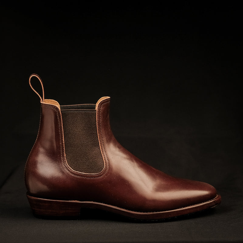 THE SEVENTH - BURGUNDY SHELL CORDOVAN SHINKI HIKKAKU [ SIZE 40.5 ]