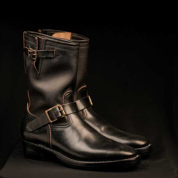 THE KEEPER 'TYPE 2' - HORSEBUTT x SNUFF OVERDYED BLACK [ SIZE 43 ]