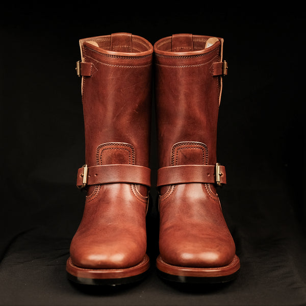 THE KEEPER 'TYPE 2' - HORSEBUTT OVERDYED BROWN [ SIZE 42 ]