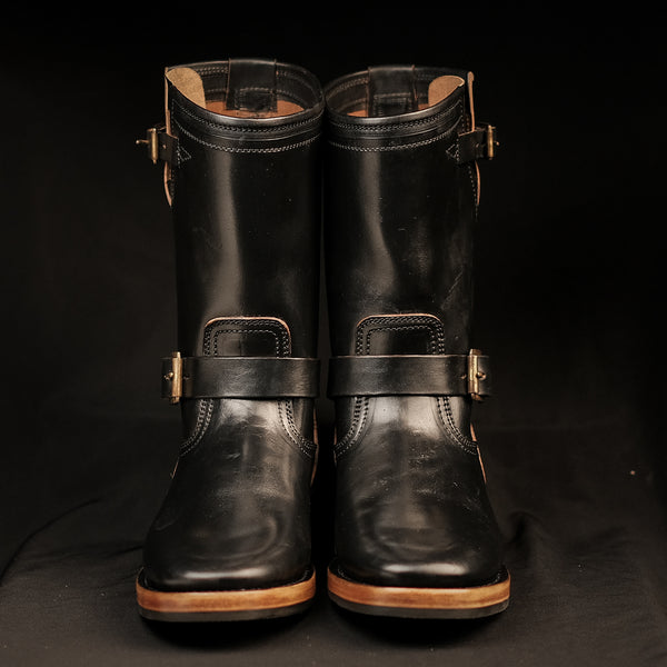 THE KEEPER 'TYPE 3 SAMPLE' - HORSEBUTT OVERDYED BLACK [ SIZE 42.5 ]