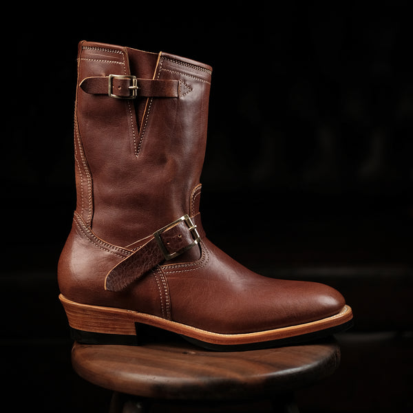 The Keeper 'Type 2' - Engineer Boots Cognac Horsehide [SIZE 44 LEFT]
